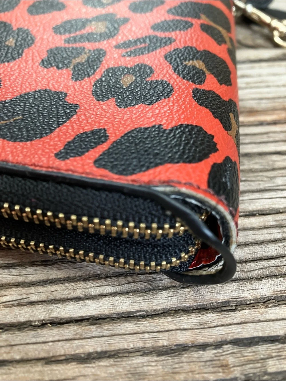 Coach long zip